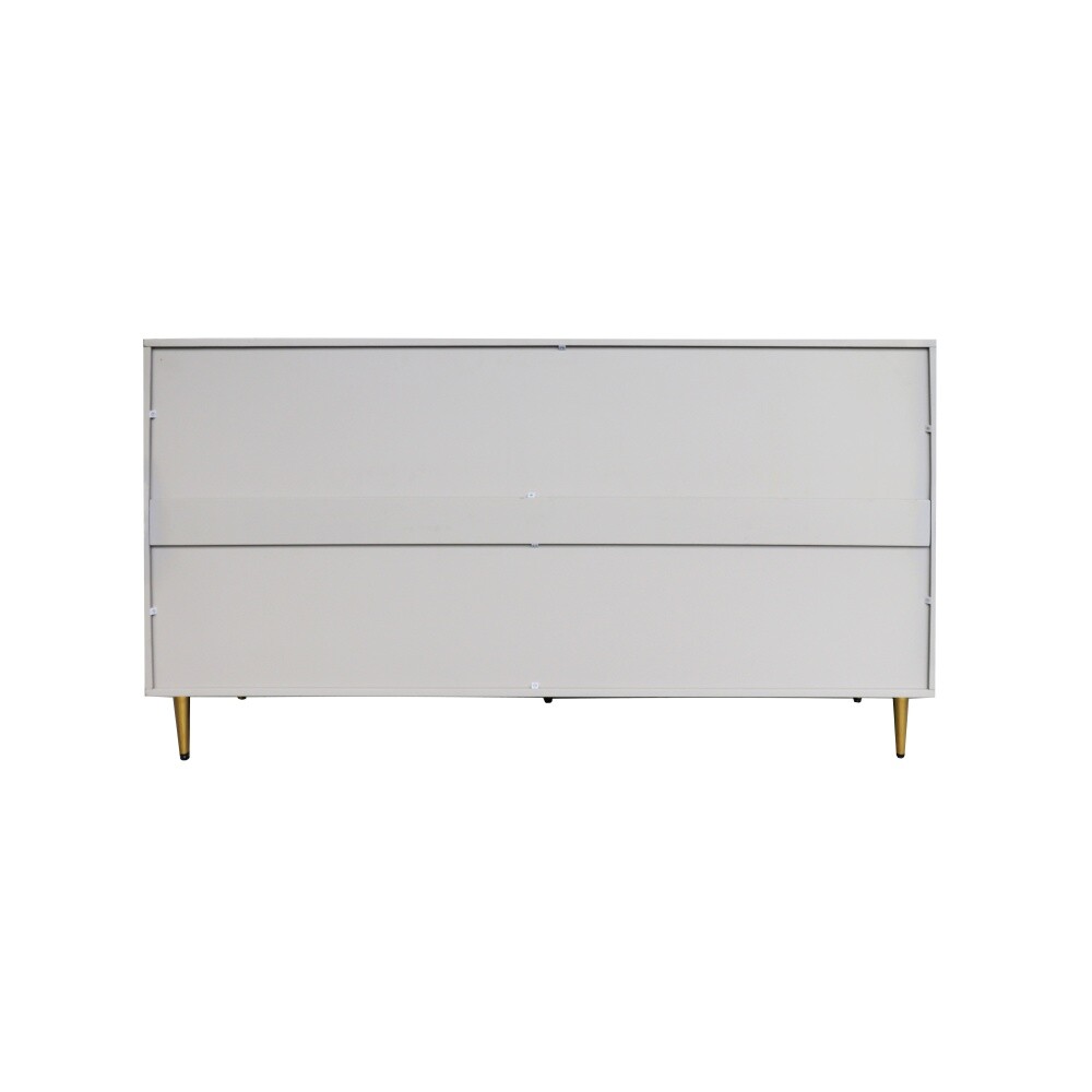 Modern Lacquered Wooden 4-Door Cabinet Sideboard for Living Room & Dining Room