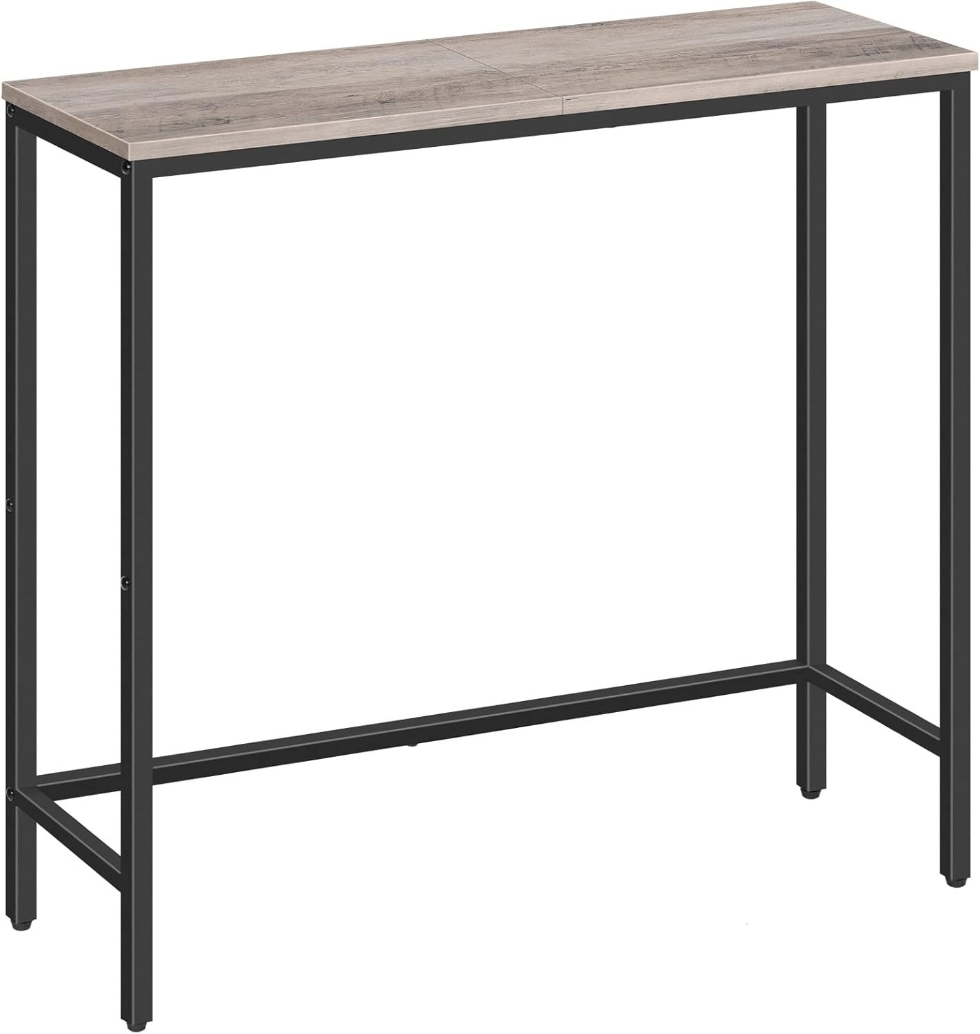 Elegant 29.5″ Narrow Console Table in Greige & Black – Perfect for Small Spaces