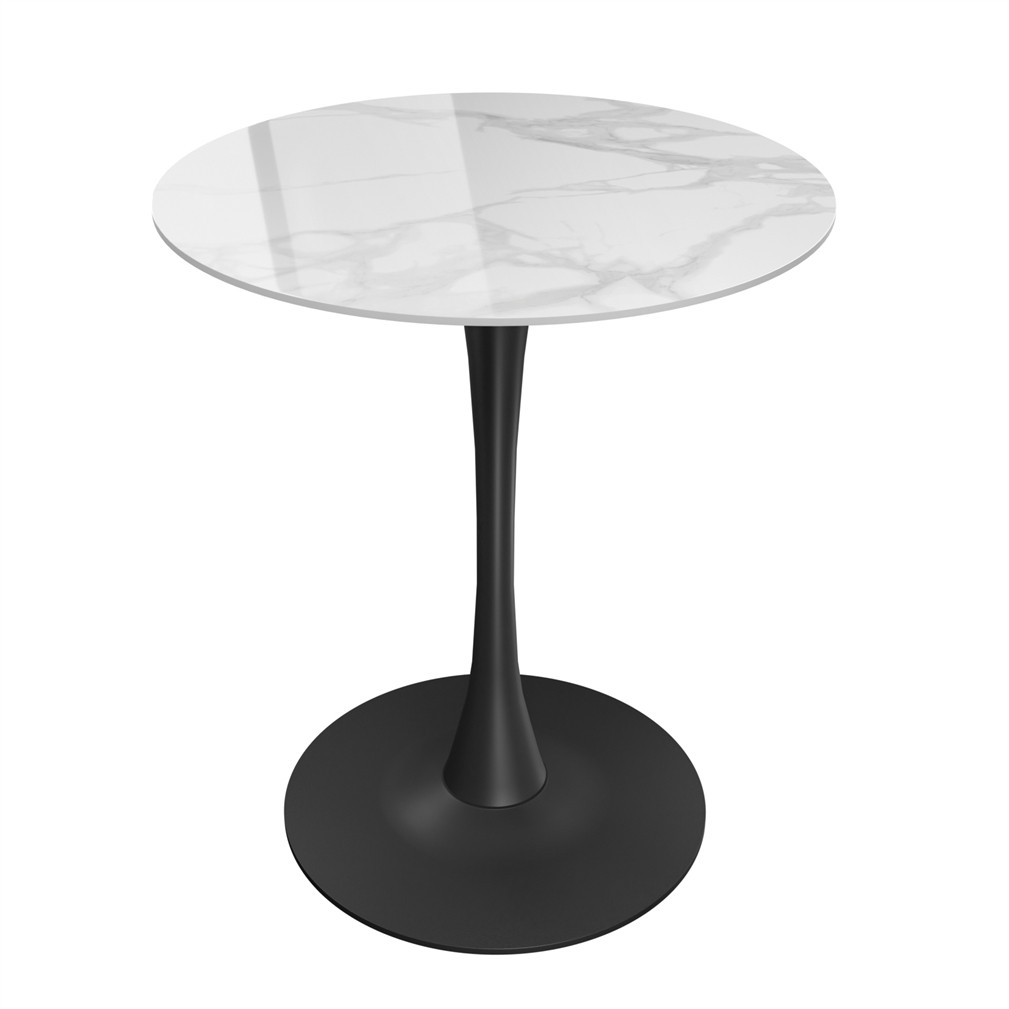 Round Sintered Stone Tulip Bar Table 39.37″ Counter Height Pub Bar Bistro Tables