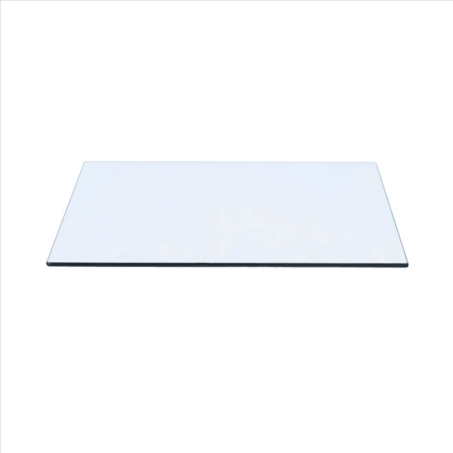 18″ x 34″ Rectangle Tempered Glass Table Top By Spancraft Glass