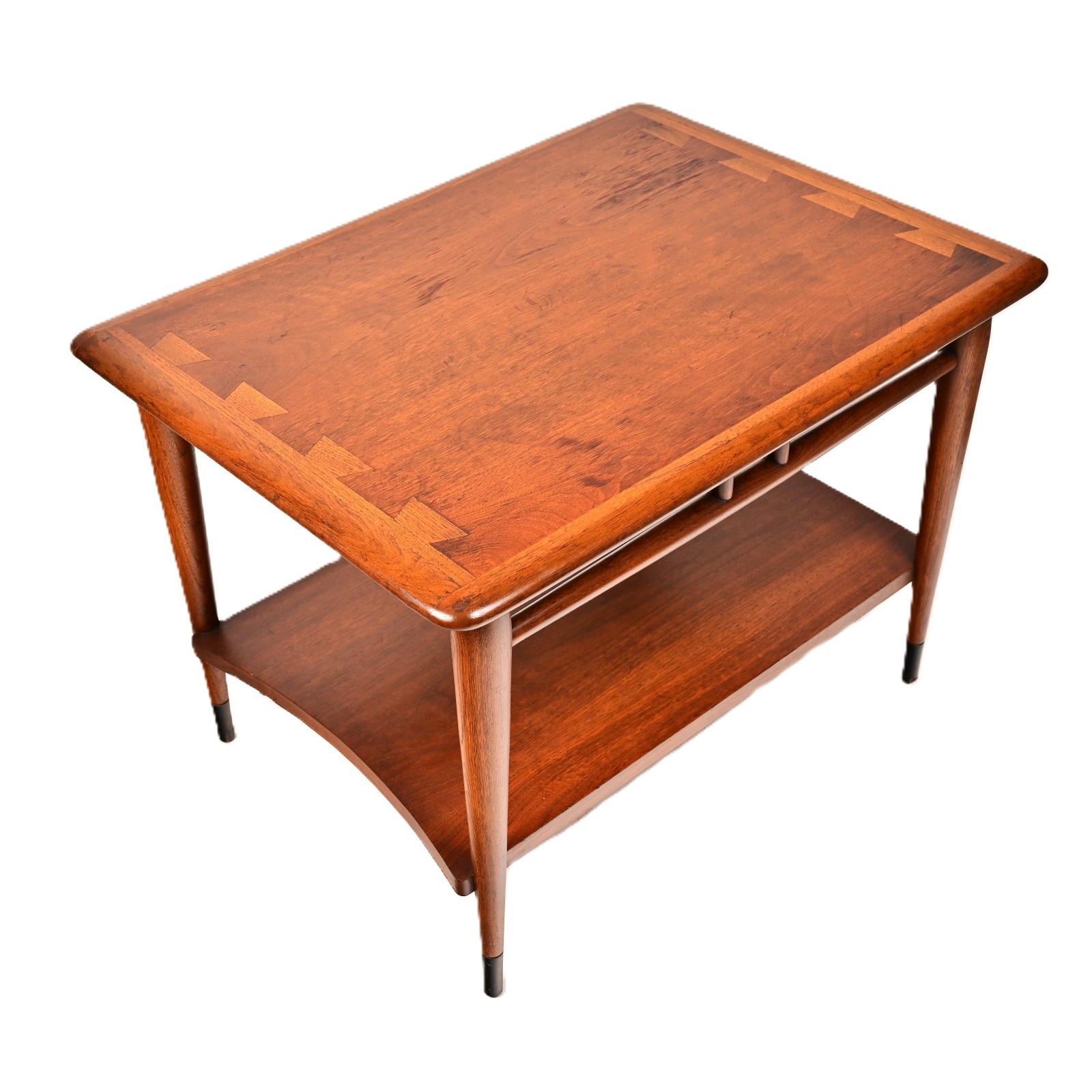 LANE Original Vintage Signed Mid Century Modern Dovetail Accent End Coffee Table