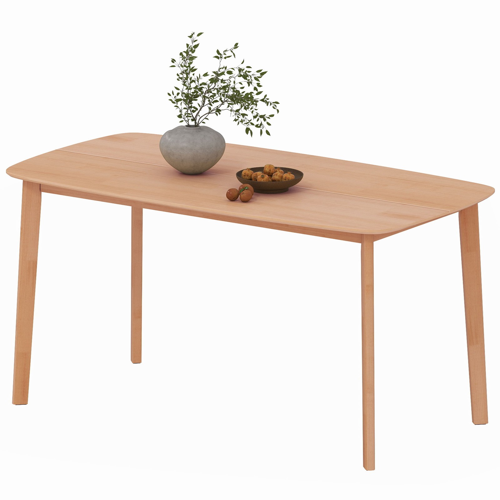 Dining Table 59″ X 31.5″ Tabletop Accommodates Up To 6 People Comfortably