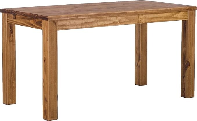 TableChamp Dining Table Rio 55.1 x 31.5 Brazil Solid Wood Pine Oiled Extendable