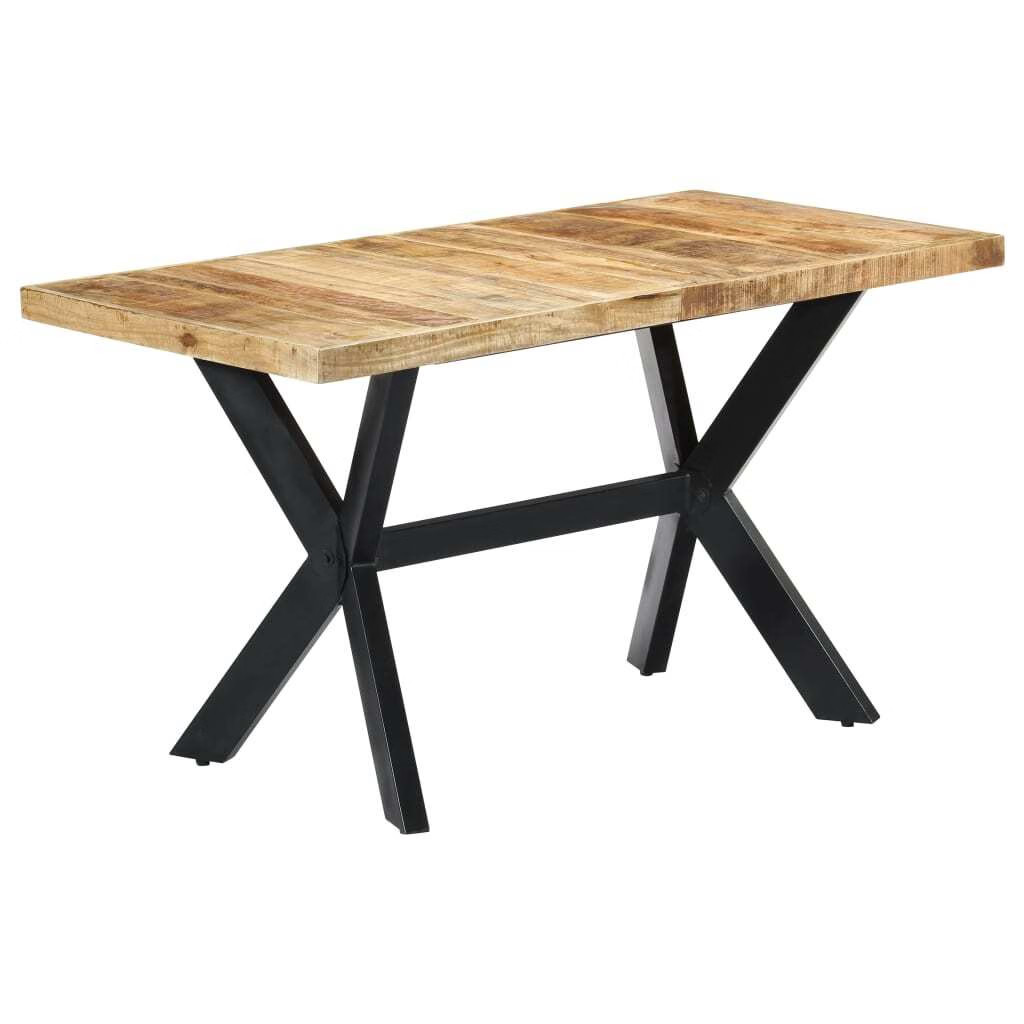 Dining Table 55.1″x27.6″x29.5″ Solid Rough Mango Wood