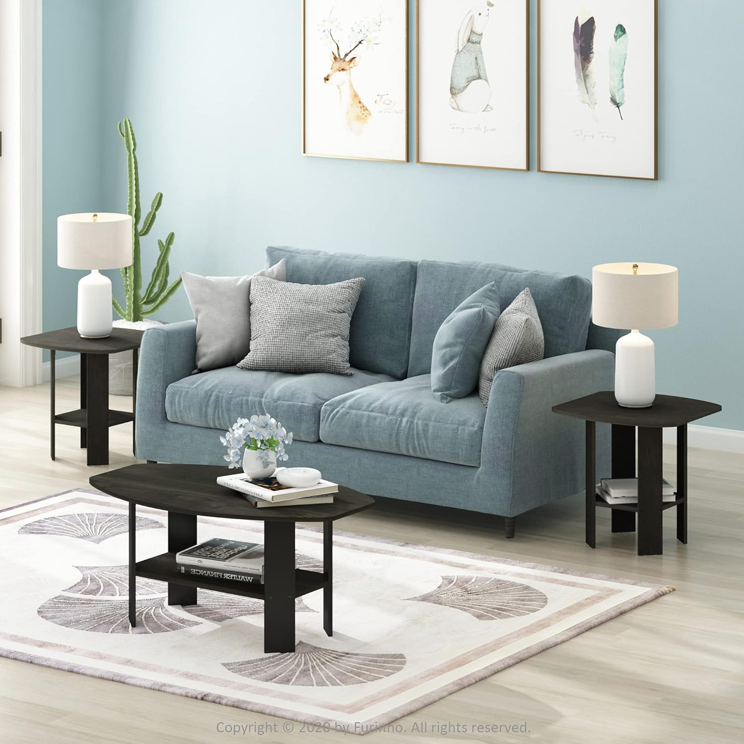 Simple Design Coffee Table, Espresso
