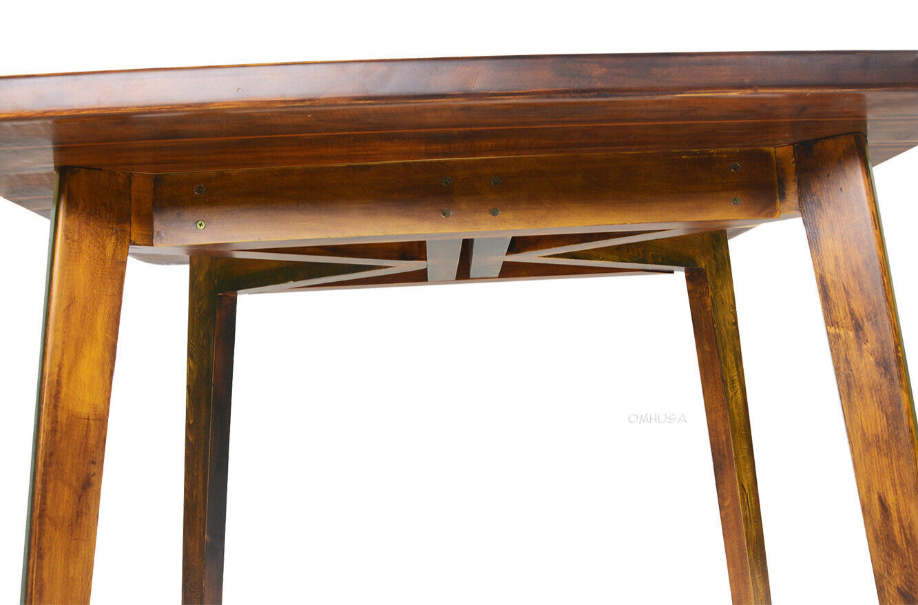 Nautical Dining & Kitchen Table 40″ Cedar Wood Chris Craft Deck Style Furniture
