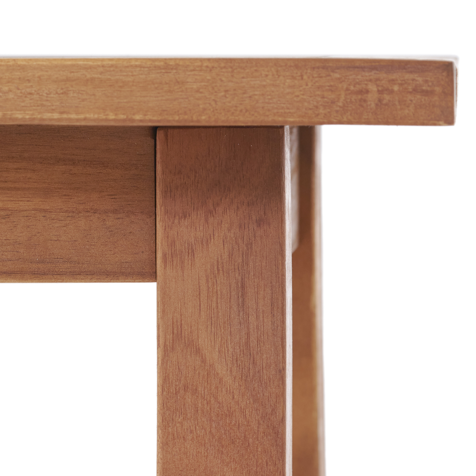 Outdoor Acacia Wood Square End Table, Teak