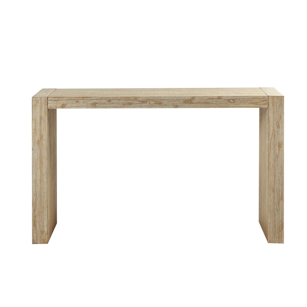 Modern solid wood multi-functional control console table – Natural color