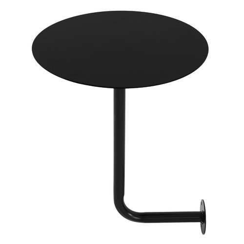 Black Coffee Table Wall-mounted Bar Table Modern Pub Table for Home/Commercial