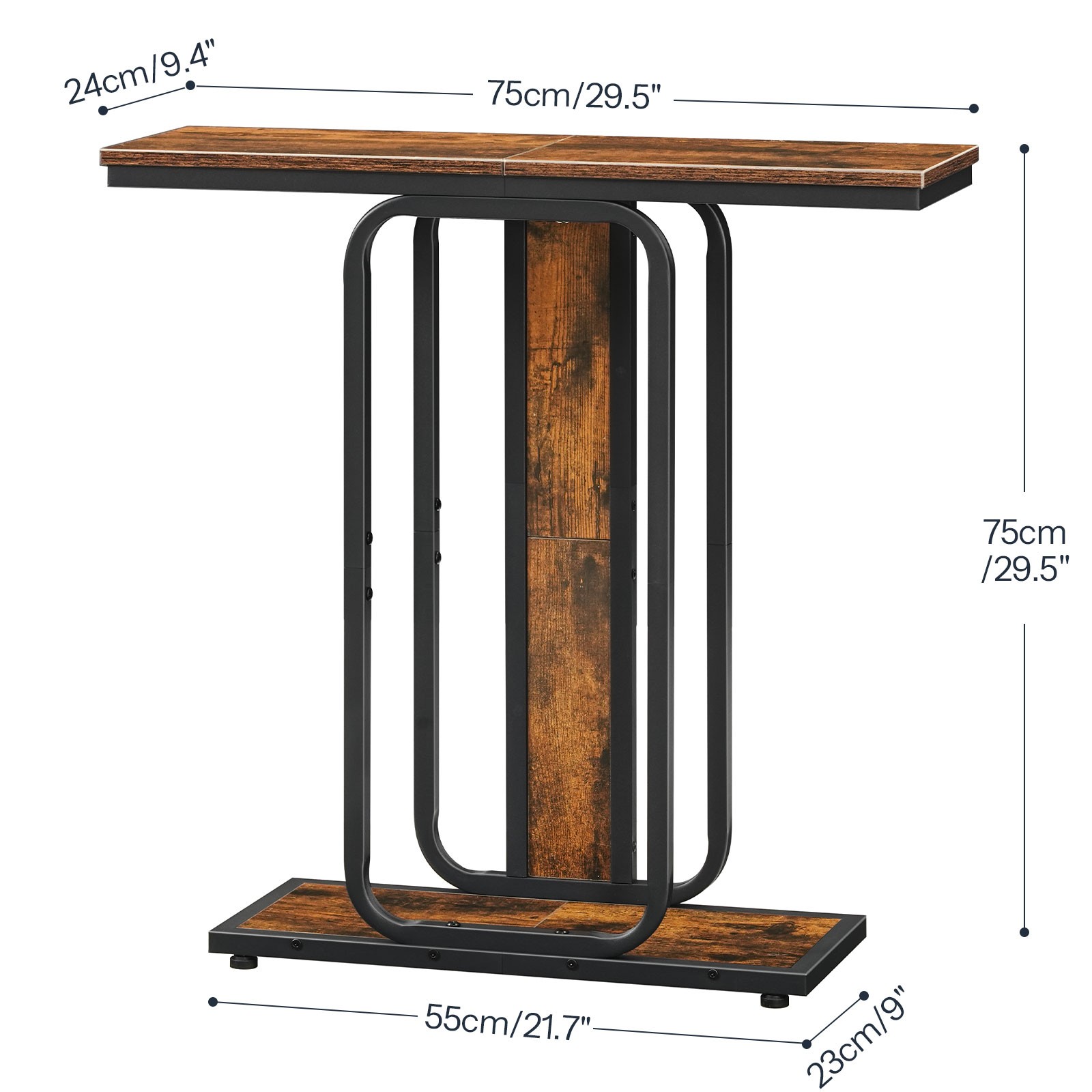 Console Table Entryway Table Display Table Sofa Table 29.5″ x 9.4″ x 29.5″