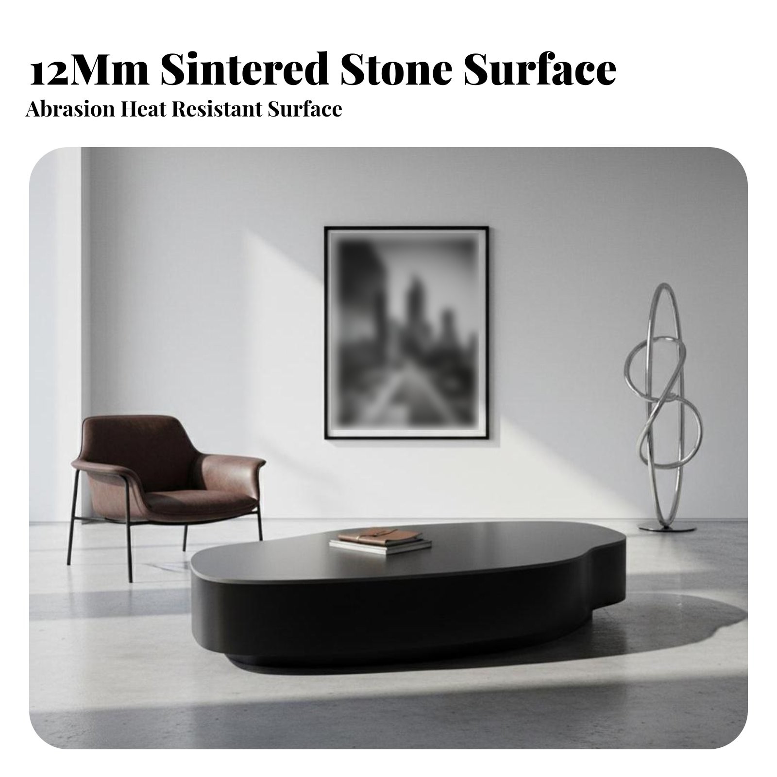 Bean Shaped Coffee Table Minimalist design Storage Coffee Table Luxury Design