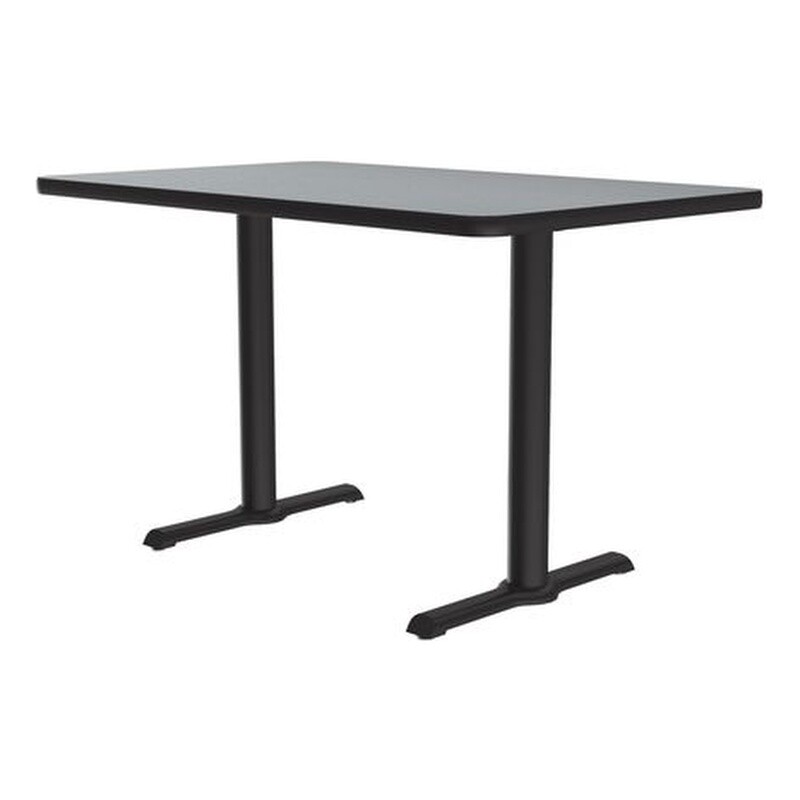 Correll 29″H Commercial Laminate Cafe and Breakroom Table in Gray Granite