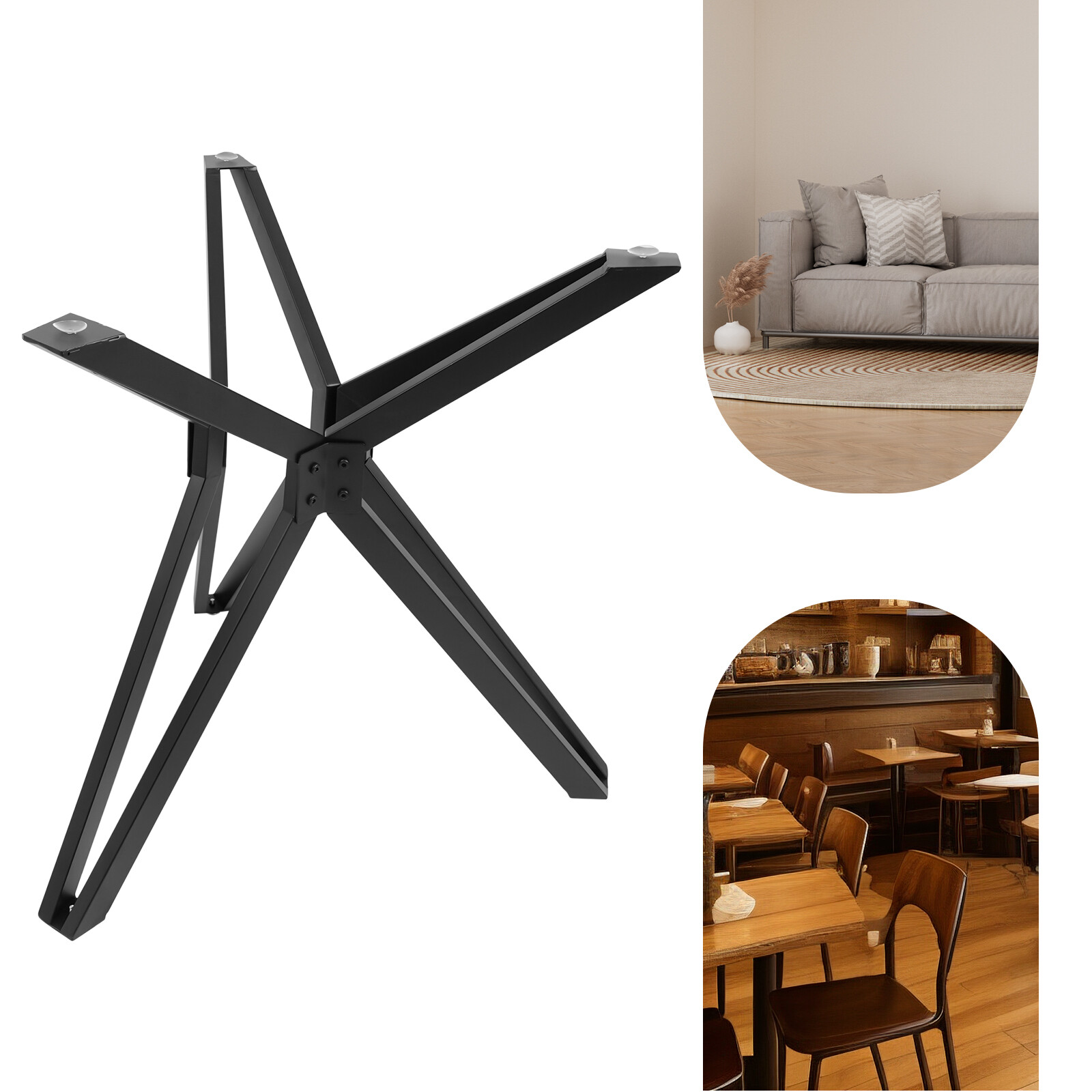 Modern Table Base Pedestal Dinning Table Legs with Suction Cups Free Standing US