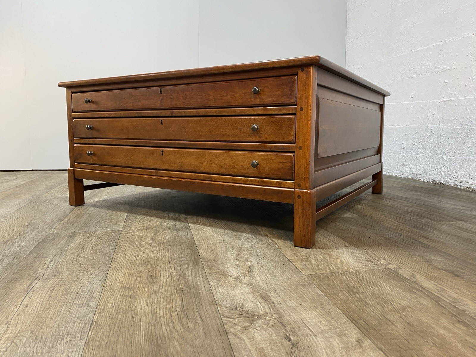 Bob Timberlake Lexington Solid Cherry Square Glass Top Coffee Table