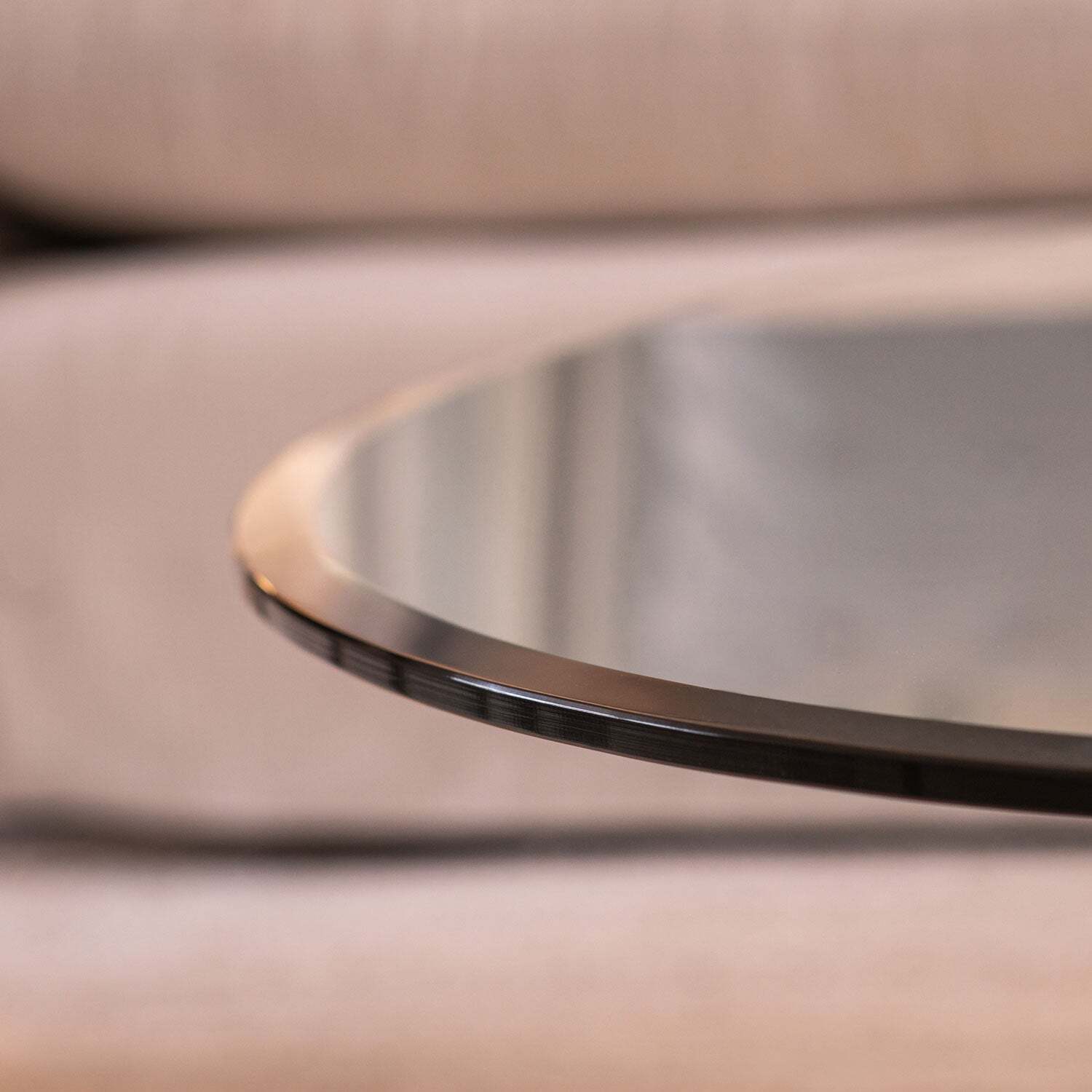 43″ Round Clear Tempered Glass Table Top By Spancraft Glass
