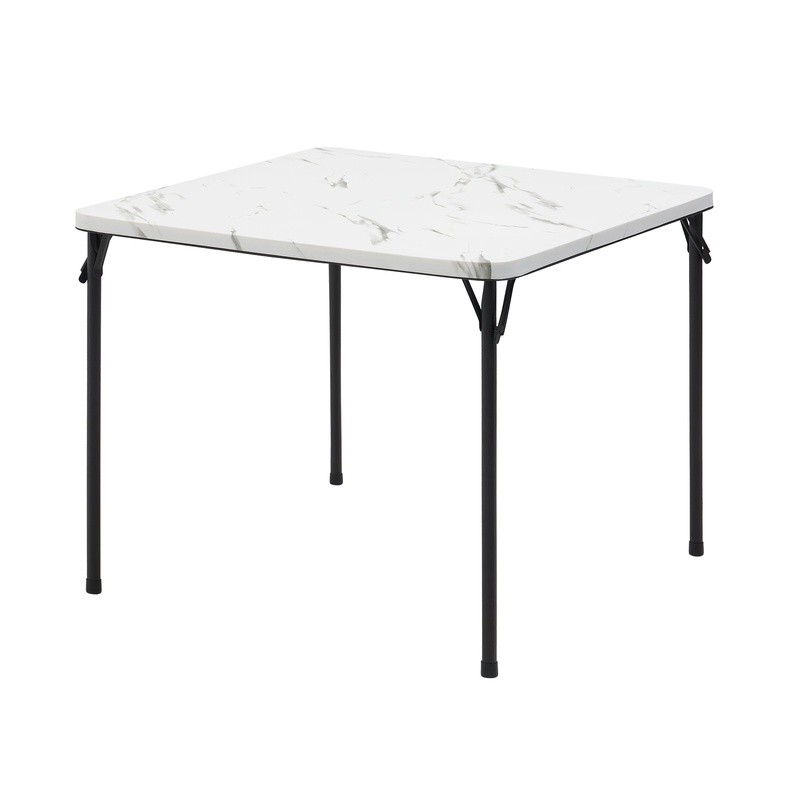 34in Folding Resin Plastic Card Table Indoor Outdoor Use Seats 4 Easy Clean