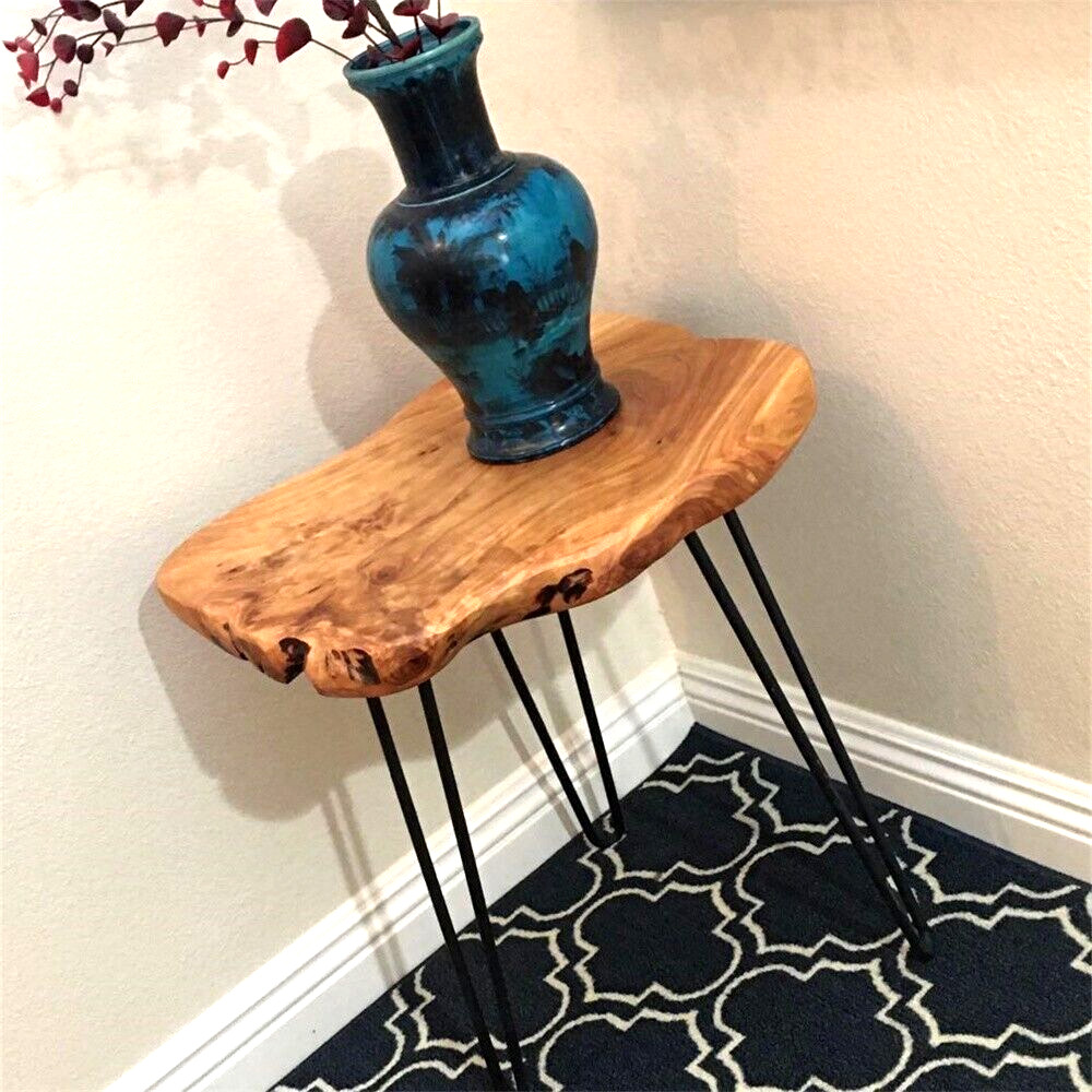 GREENAGE Cedar Roots Stool Natural Edge Coffee Table Side Table Nightstand 21″ H