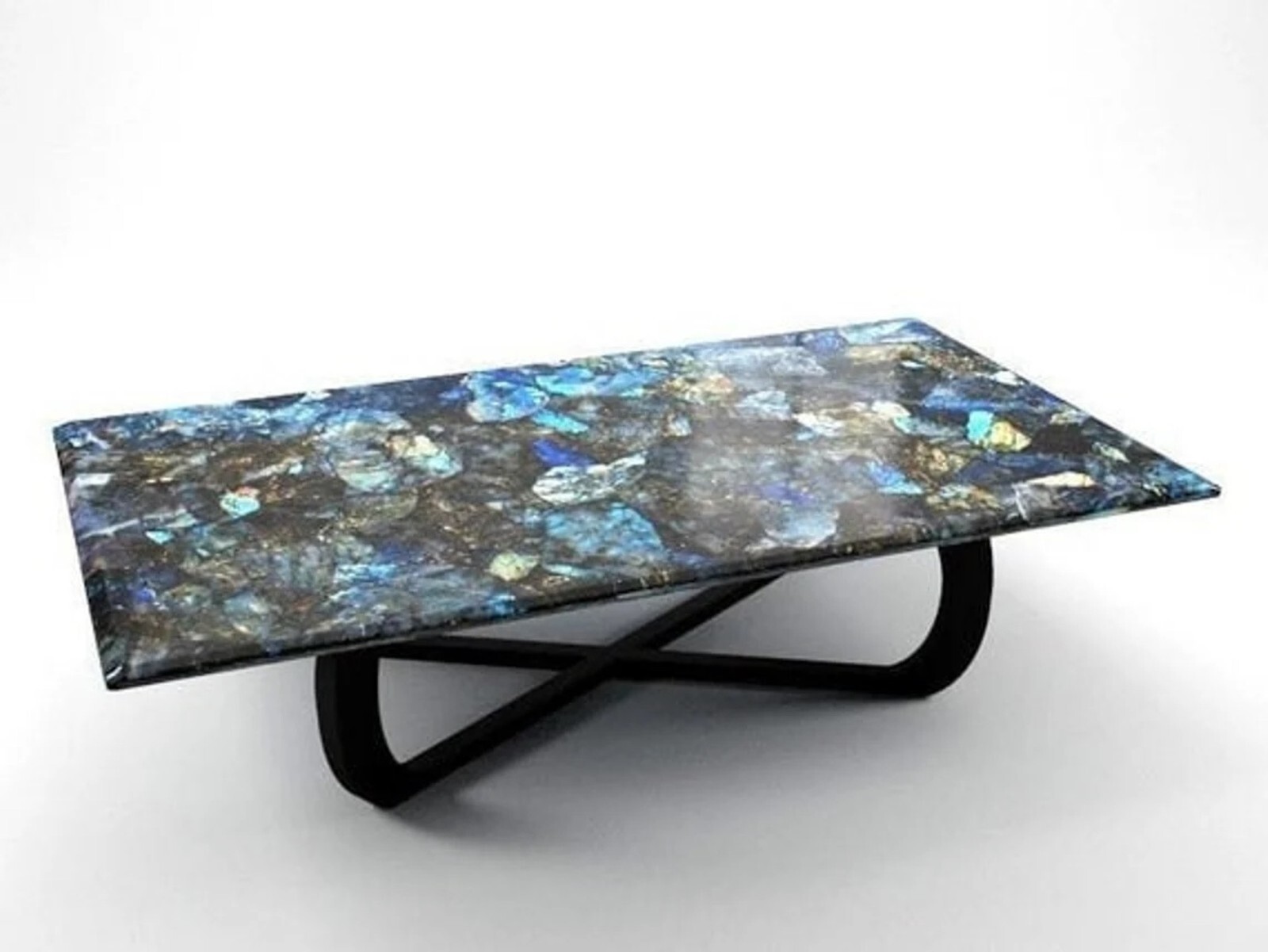 Labradorite Side Table Top , Epoxy Coffee Table Top , Labradorite Lawn Table Top