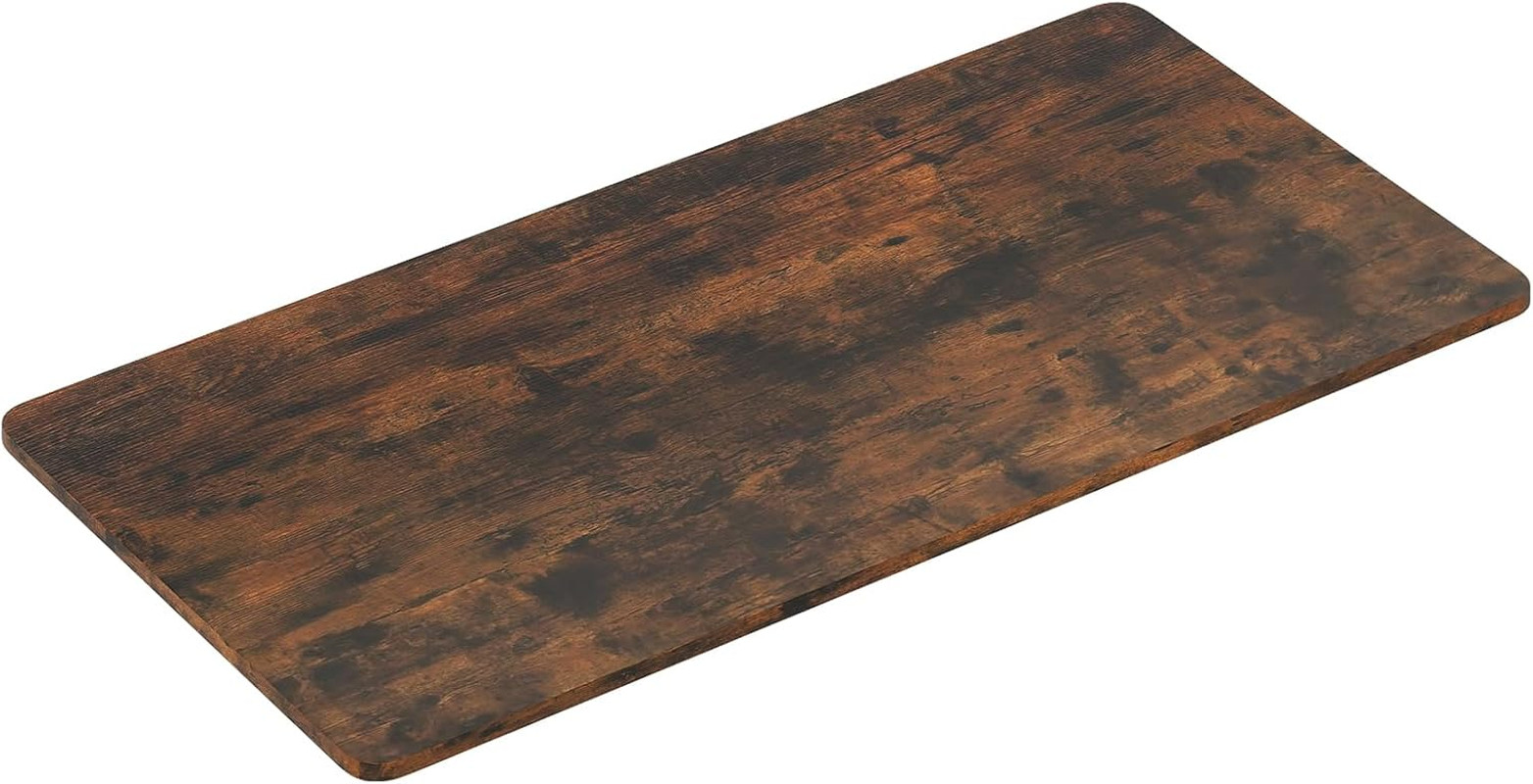 48″ x 24″ Adjustable Wood Table Top for Home Office & DIY Projects, Brown