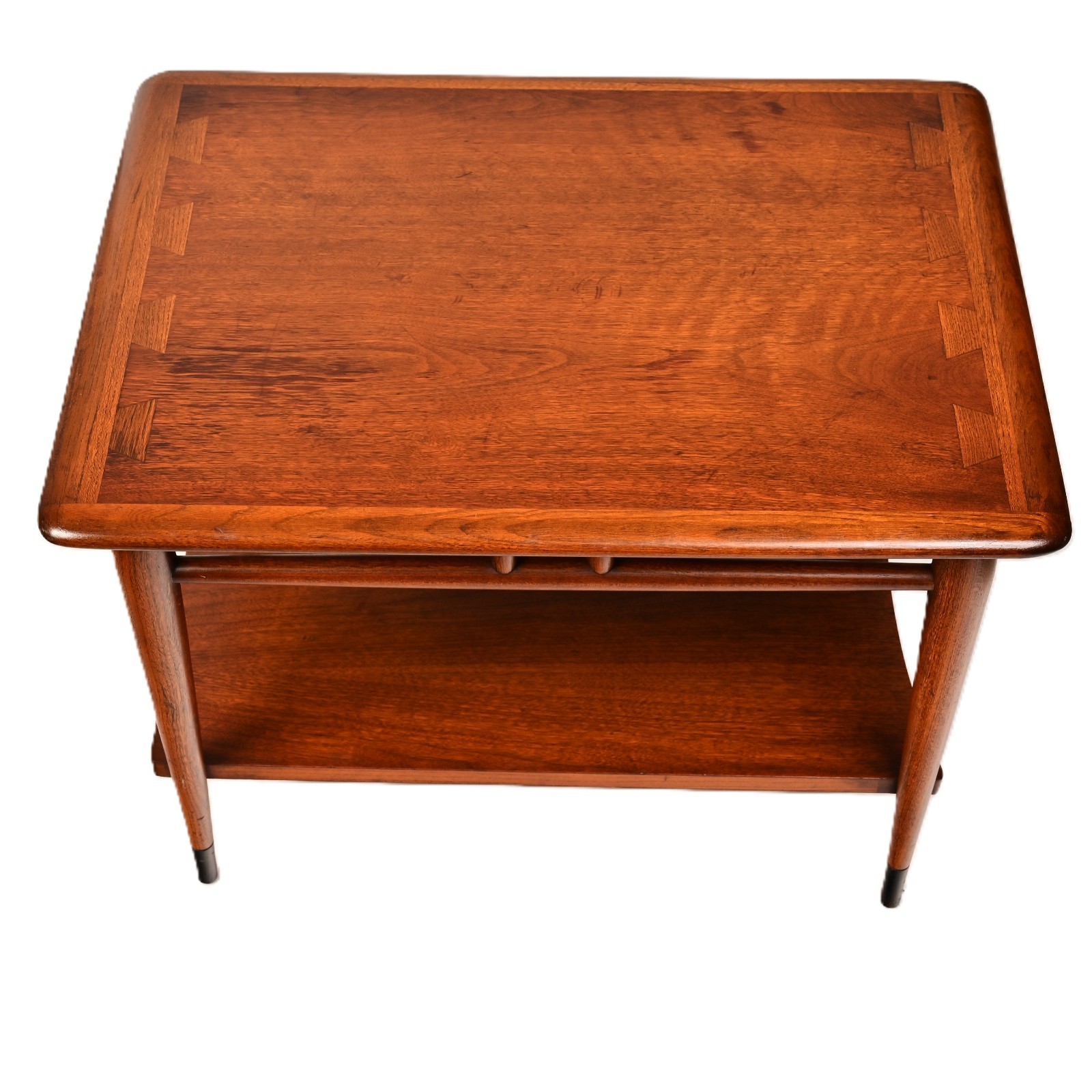 LANE Original Vintage Signed Mid Century Modern Dovetail Accent End Coffee Table