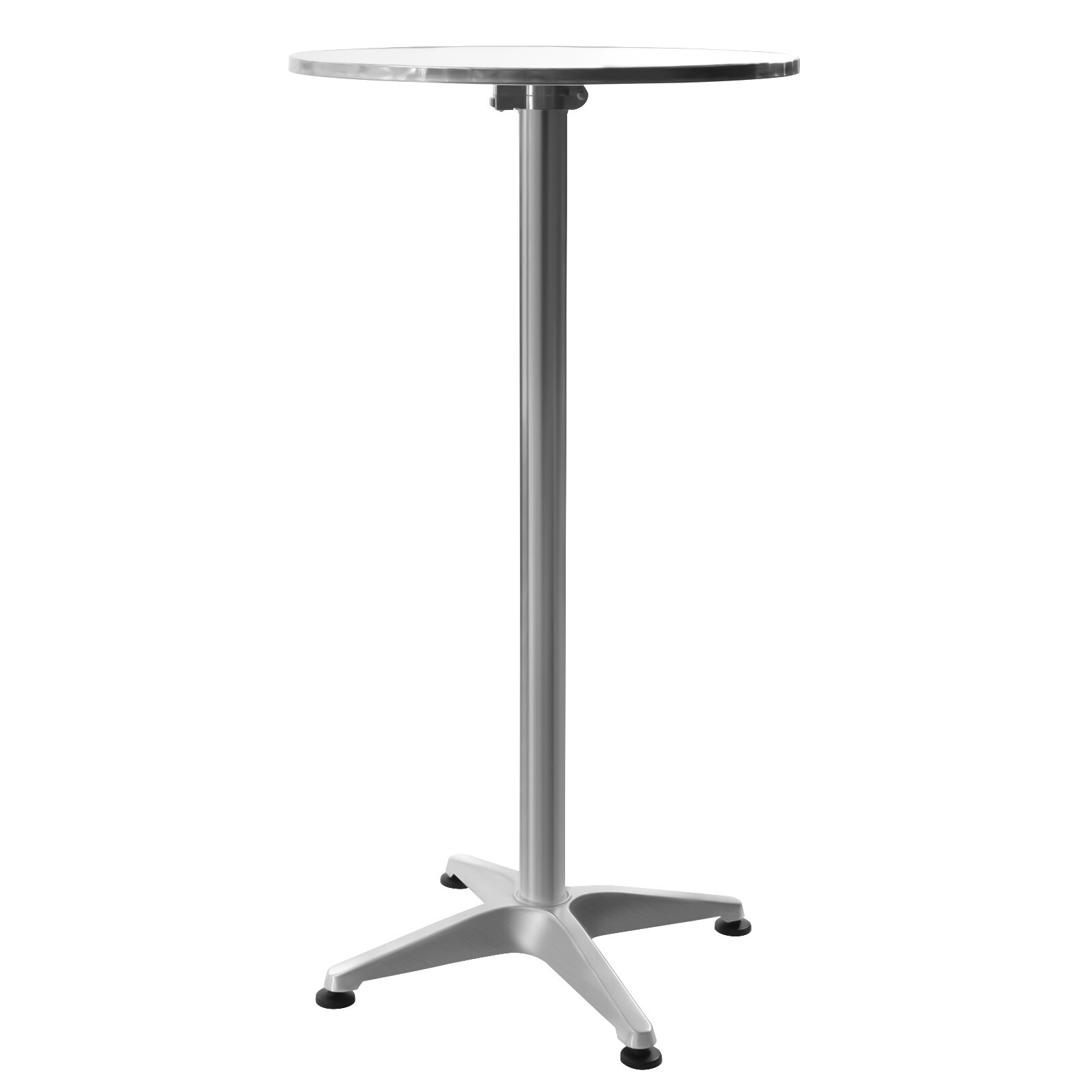 Bar Height Dining Table Pub Round Tall Folding Indoor/Outdoor Patio Metal Party