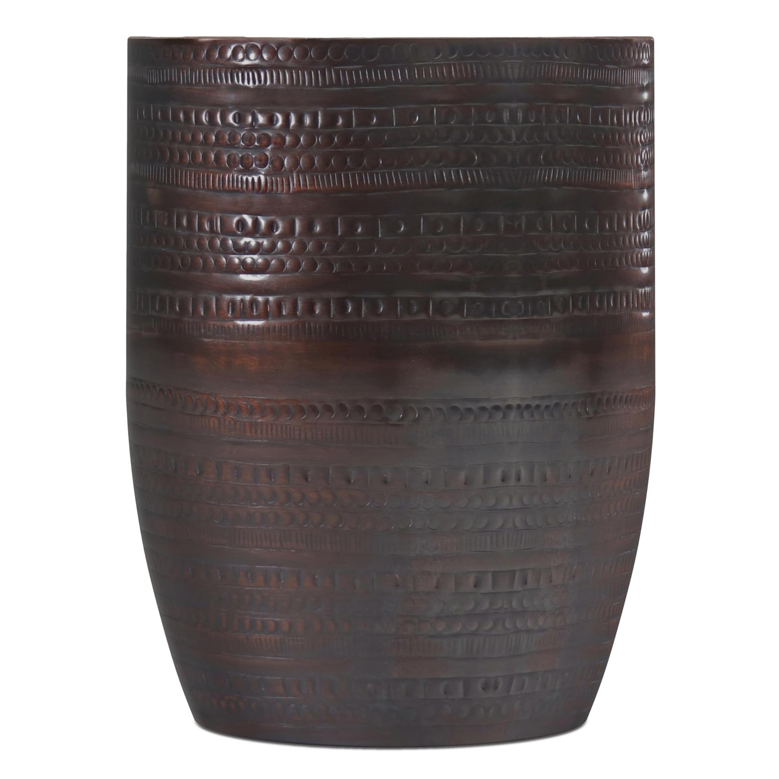Simpli Home Johnsen Boho 15 ” Metal Large Accent Side Table in Oil Rubbed Bronze