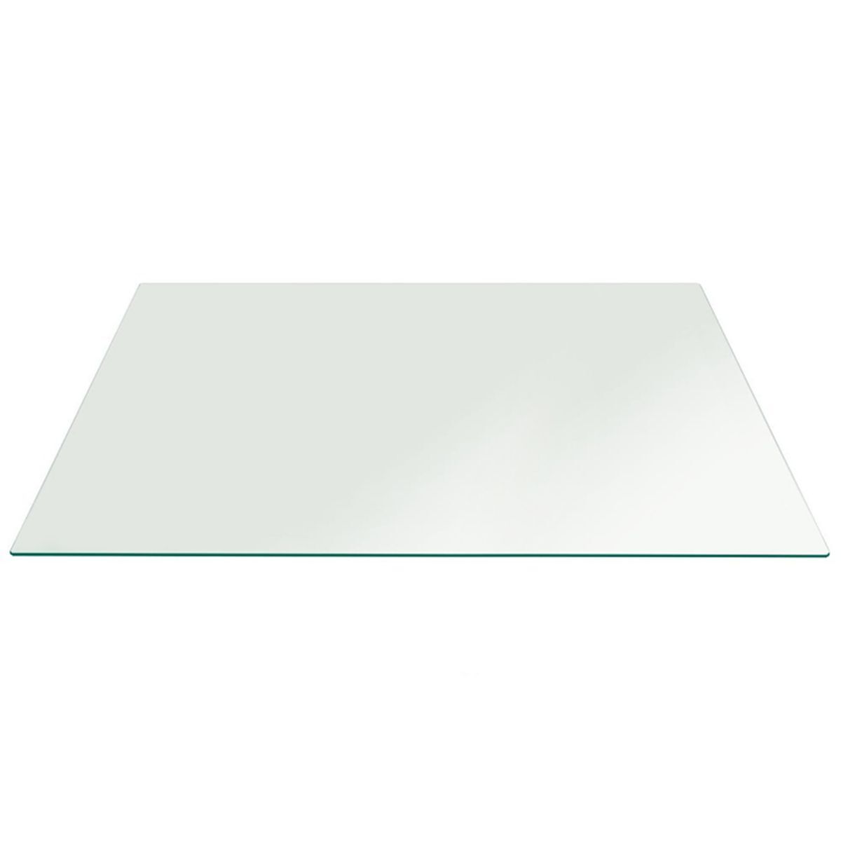 1/4″ (6mm) Thick Flat Clear Tempered Rectangle Glass Table Top Replacement