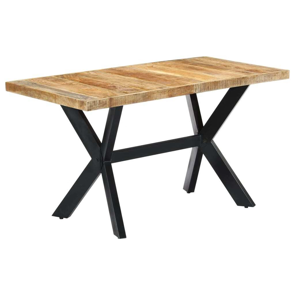 Dining Table 55.1″x27.6″x29.5″ Solid Rough Mango Wood