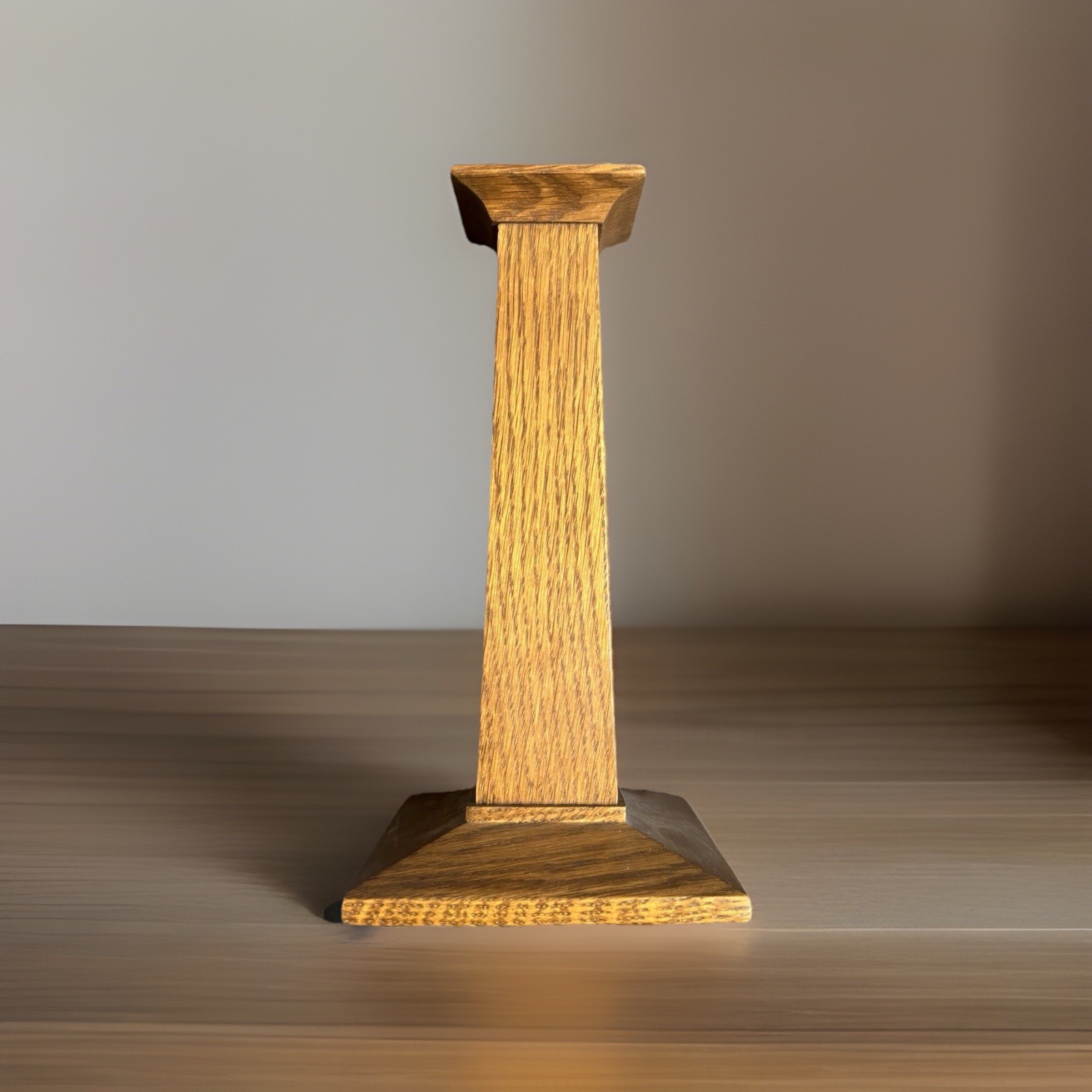 Vintage STICKLEY Mission Oak Candlestick Holder #89-13 – Dated 1996