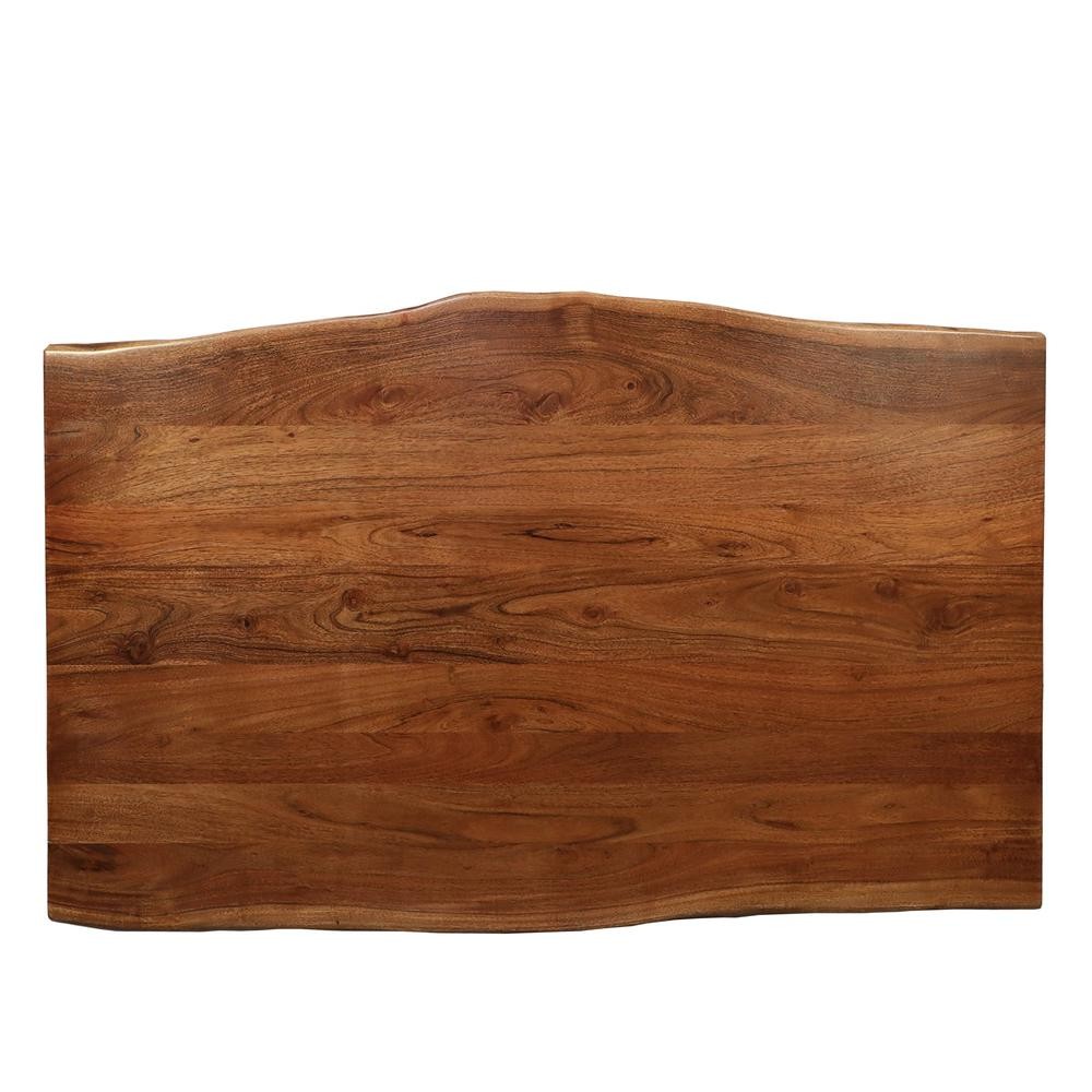 Live Edge Dining Table – Natural Acacia – Honey Gold
