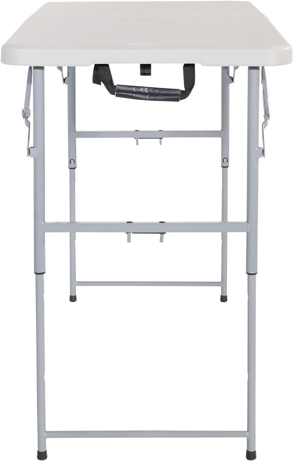 Light Gray 4ft Folding Table – Adjustable Height – Durable Resin & Steel Design