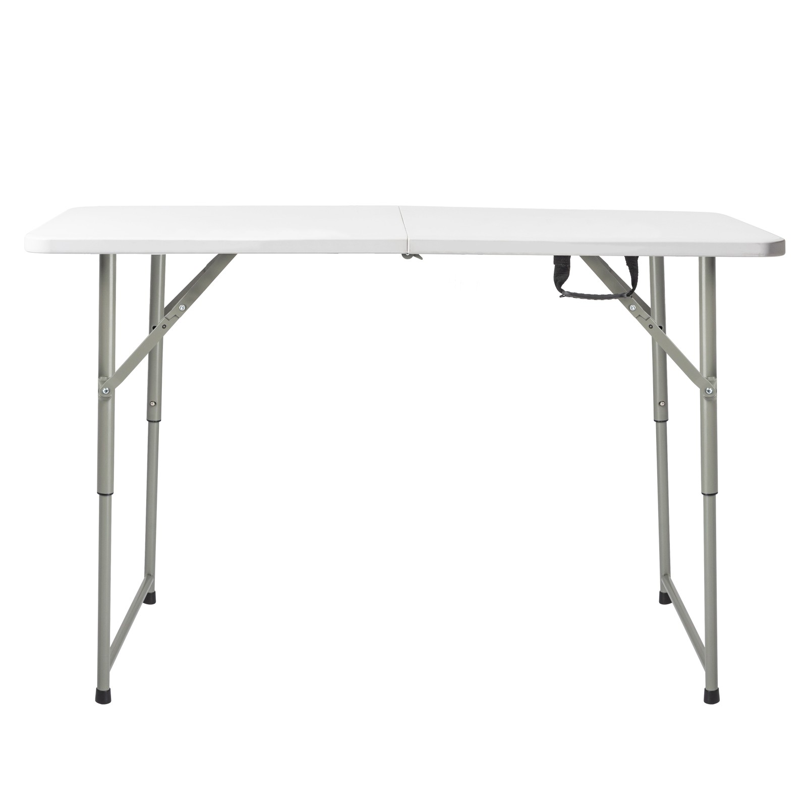 In/Outdoor Portable 4FT White Foldable Lift Patio Plastic Table for Garden Party