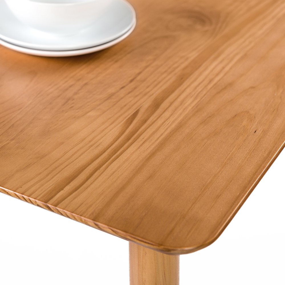 Wood Dining Table 47″ Solid Wood Kitchen Office Dining Room Table Easy Assembly