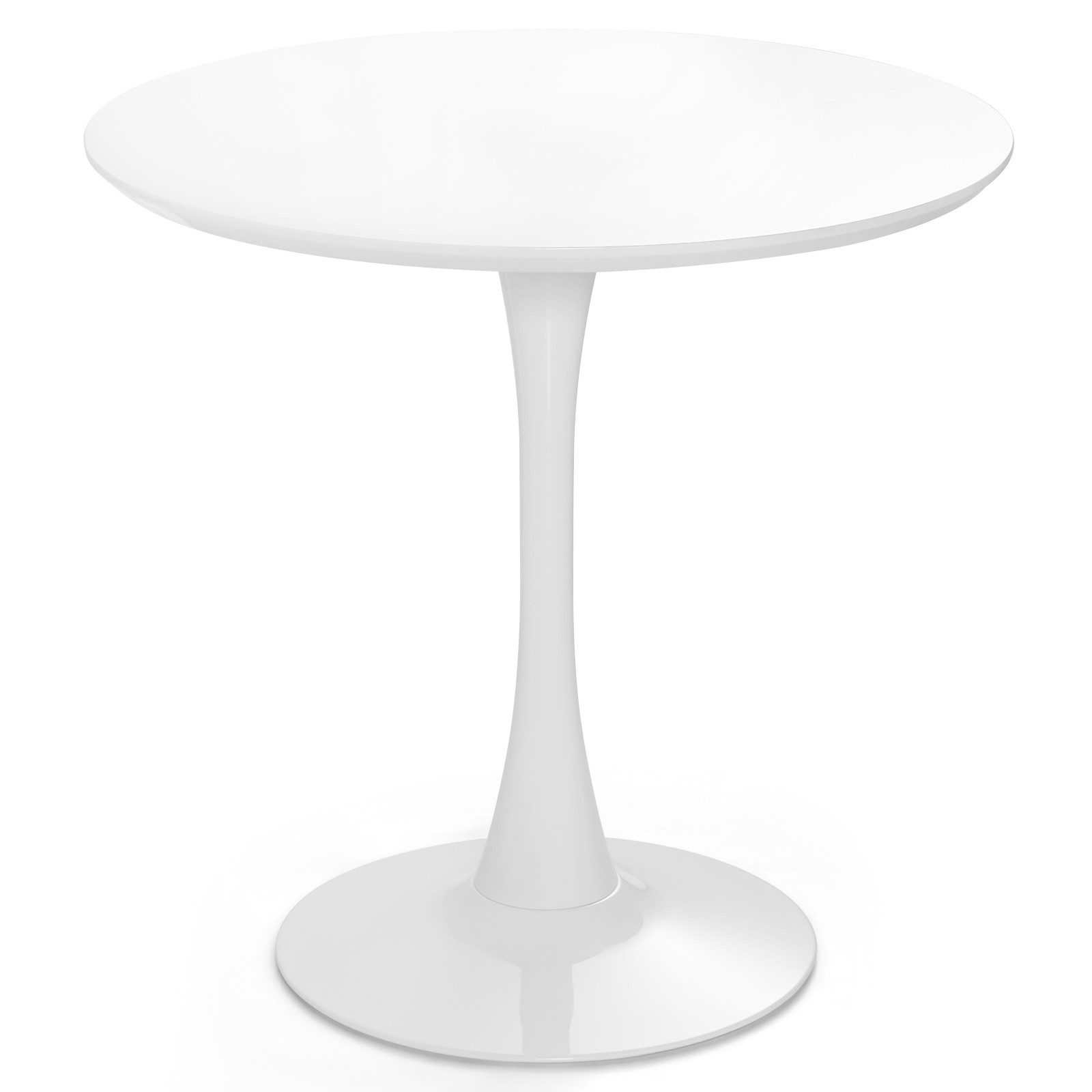 32″ Modern Tulip Kitchen Table Round Dining Table W/MDF Top& Metal Pedestal Base