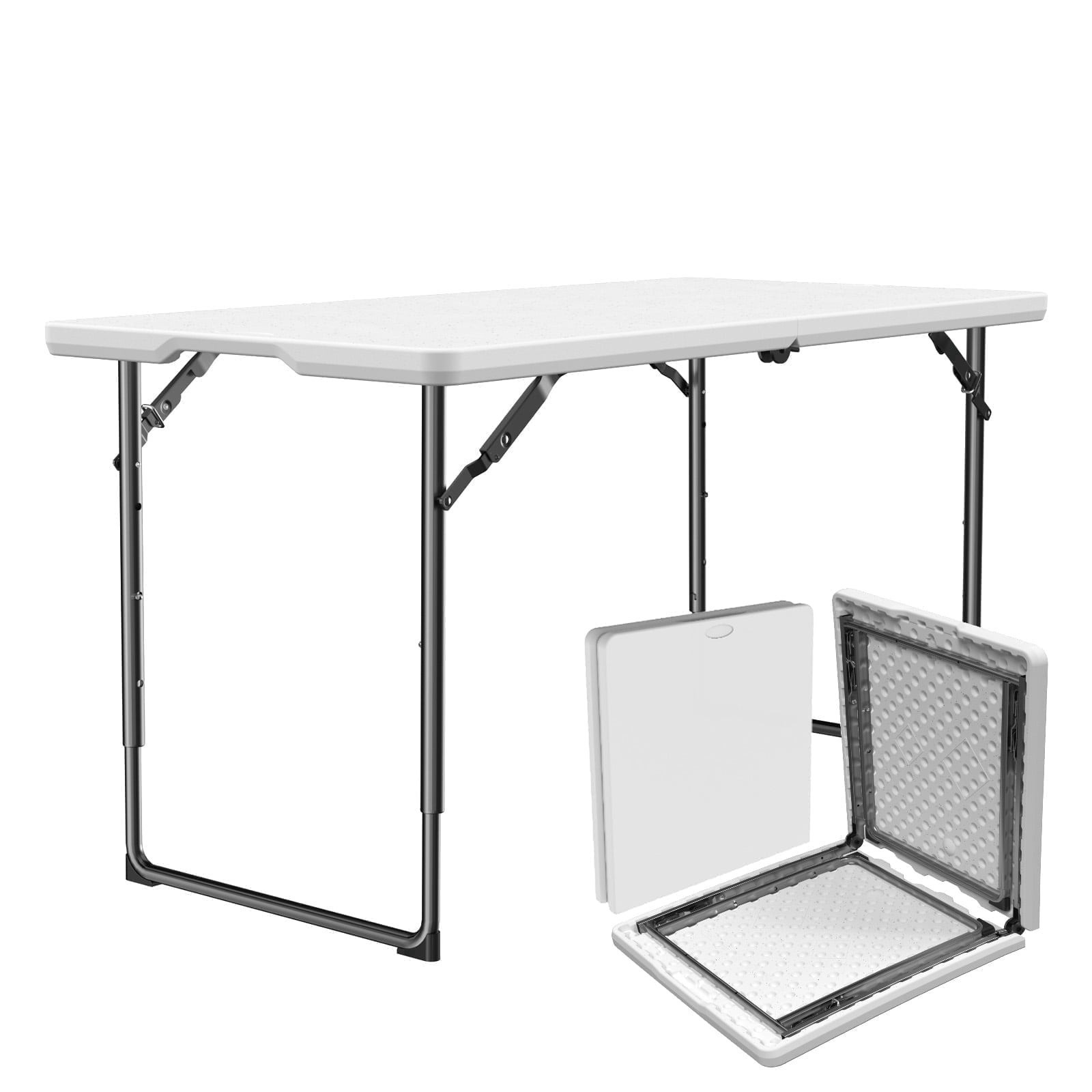 WASUHE Folding Table 4FT Easy Storage Iron Legs FREESHIP