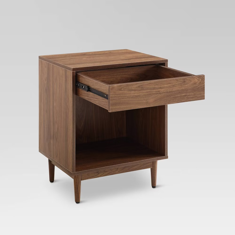 Liam Record Storage End Table Walnut – Crosley