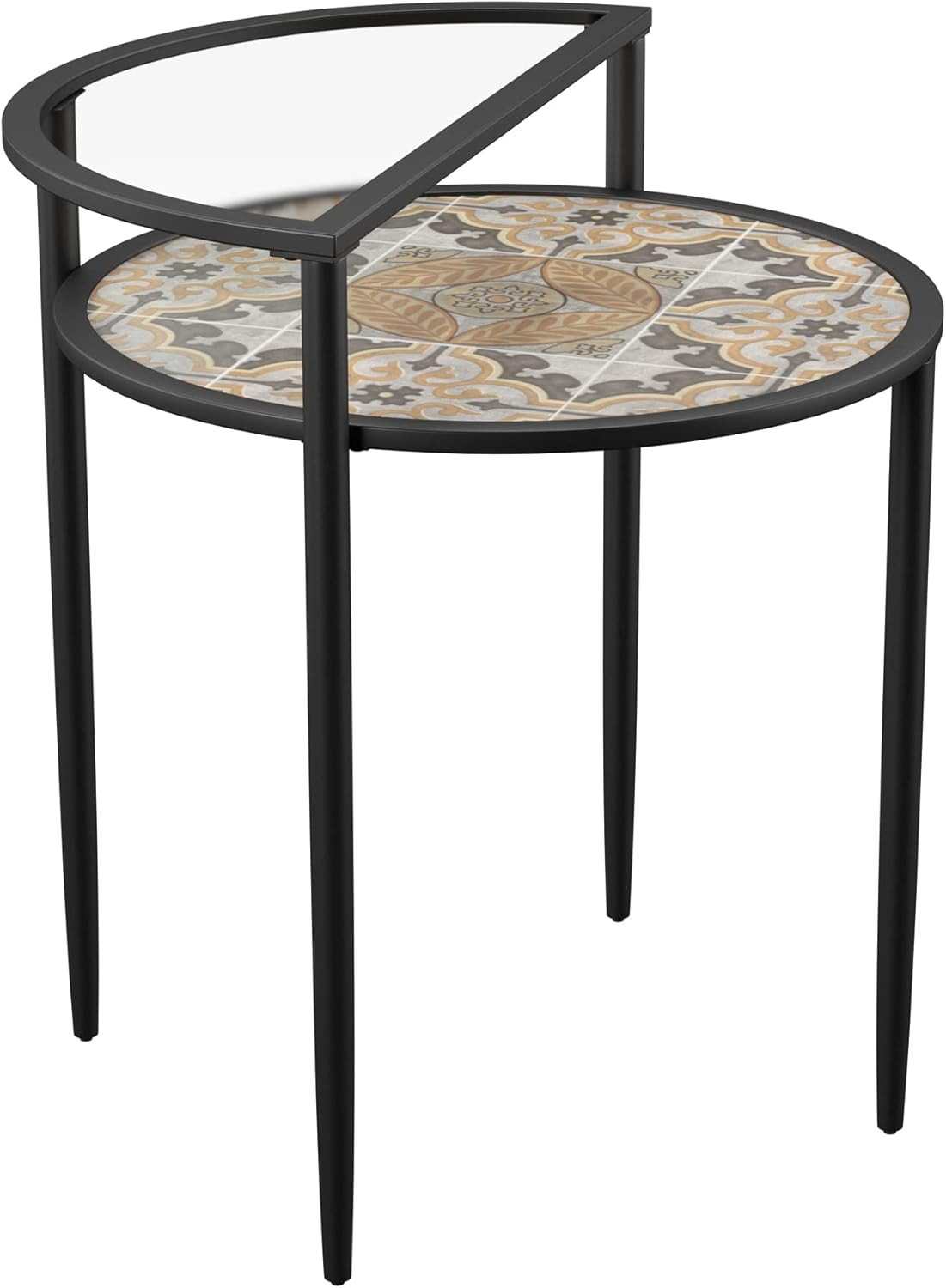 Lorengo Multicolor Accent Table – 24″W x 23″D x 24″H by