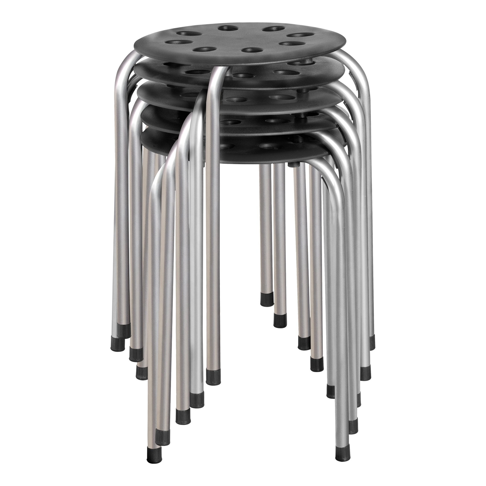 Norwood Commercial Furniture Stacking Stools for Kids and Adults, 17.75″ Stan…