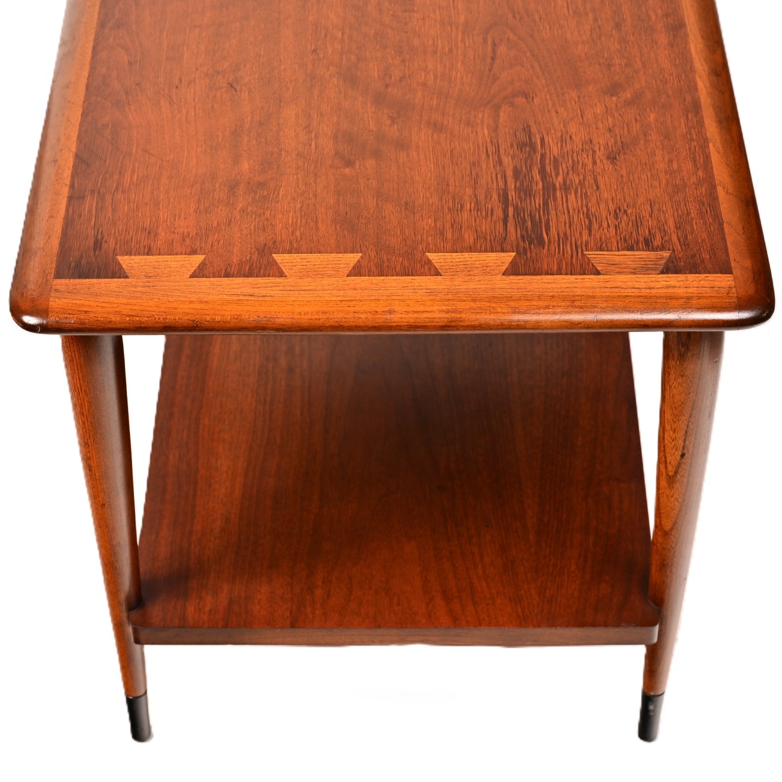 LANE Original Vintage Signed Mid Century Modern Dovetail Accent End Coffee Table