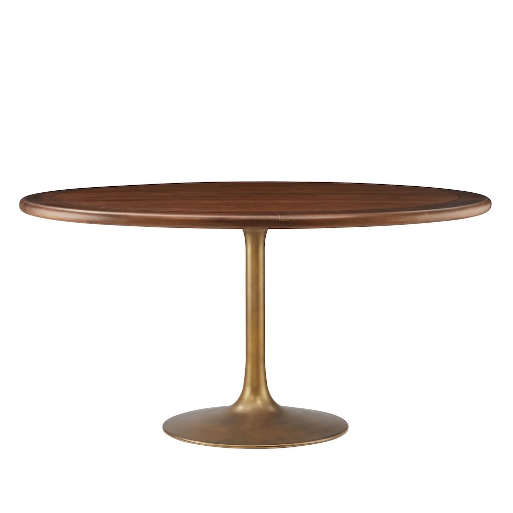 Lippa 60″ Round Pedestal Solid Wood Dining Table