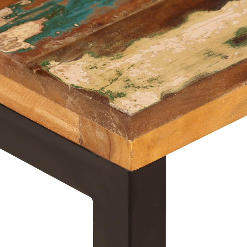 Coffee Table 39.4″x19.7″x13.8″ Solid Reclaimed Wood and Steel