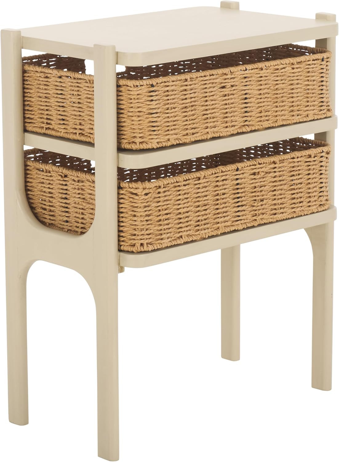 Rozalyn Sand 2-Drawer Accent Table – Fully Assembled Home Collection