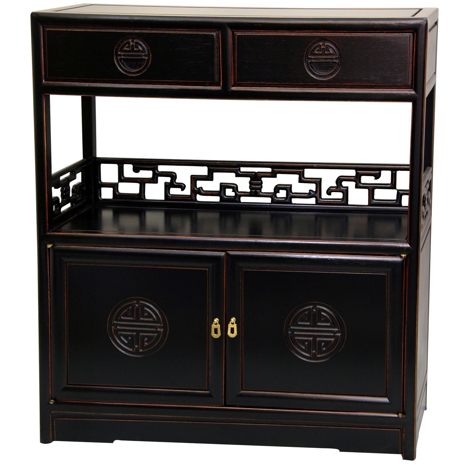 Rosewood Long Life Display Cabinet – Antique Black