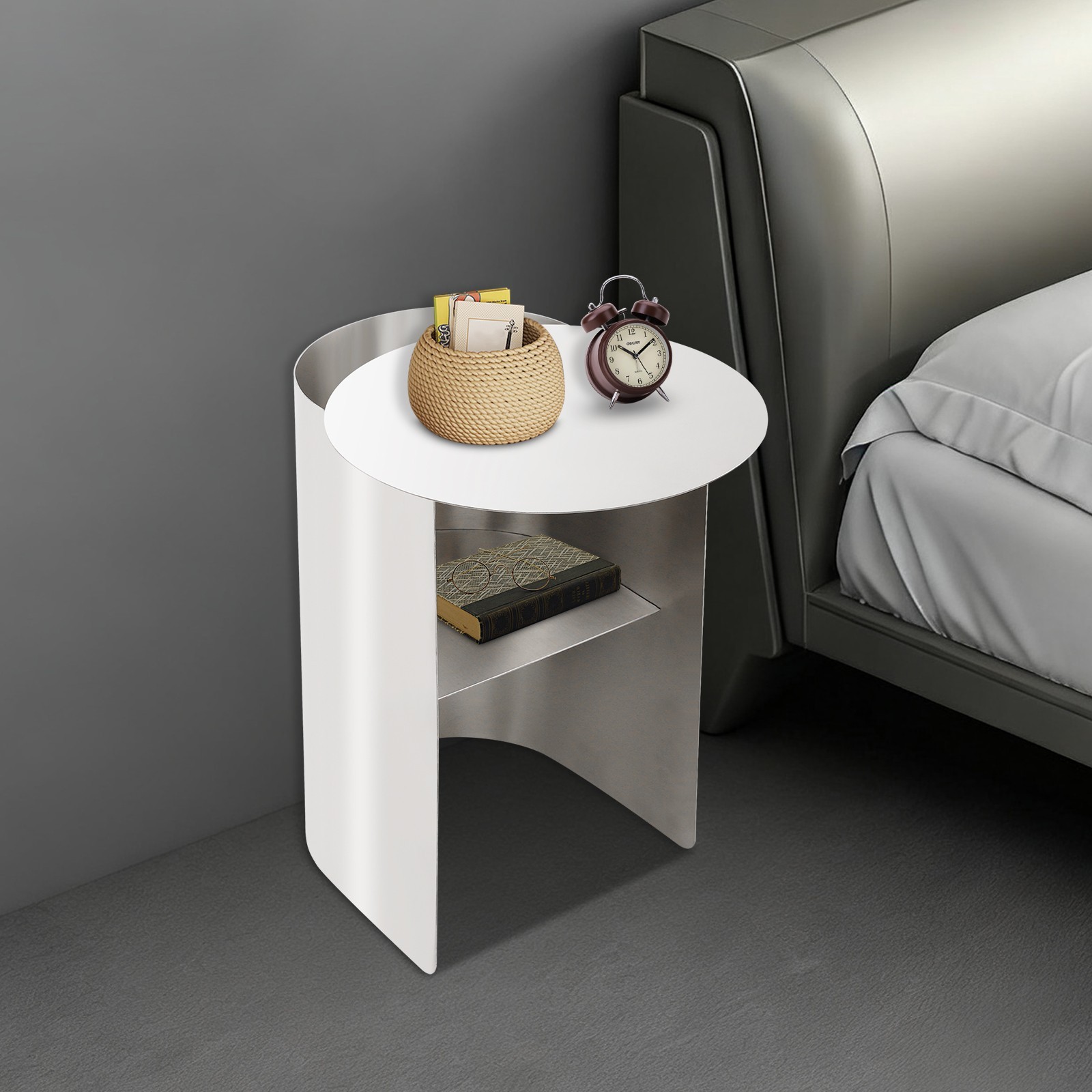 28*46*51cm Side Table, Stainless Steel Side Table, Sofa Side Table