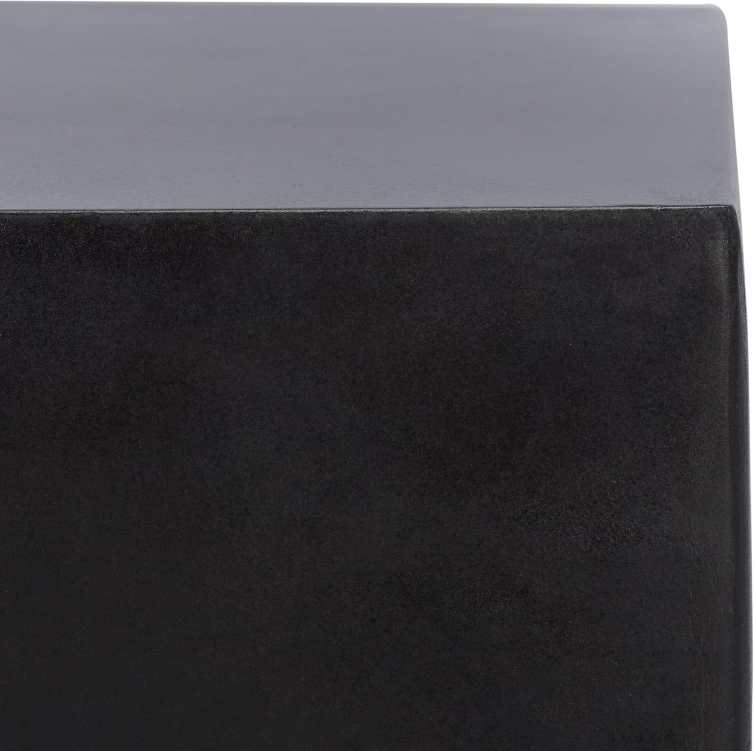 Outdoor Zen Black Mushroom Modern Concrete Accent Table