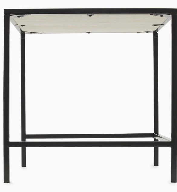 Home Basics Table 15.75” X 15.75” X 15.75” Color: Black and Natural TT39581