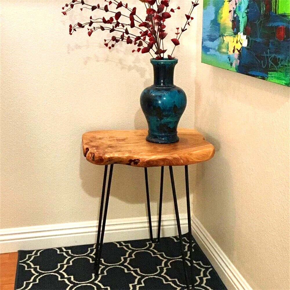 GREENAGE Cedar Roots Stool Natural Edge Coffee Table Side Table Nightstand 21″ H