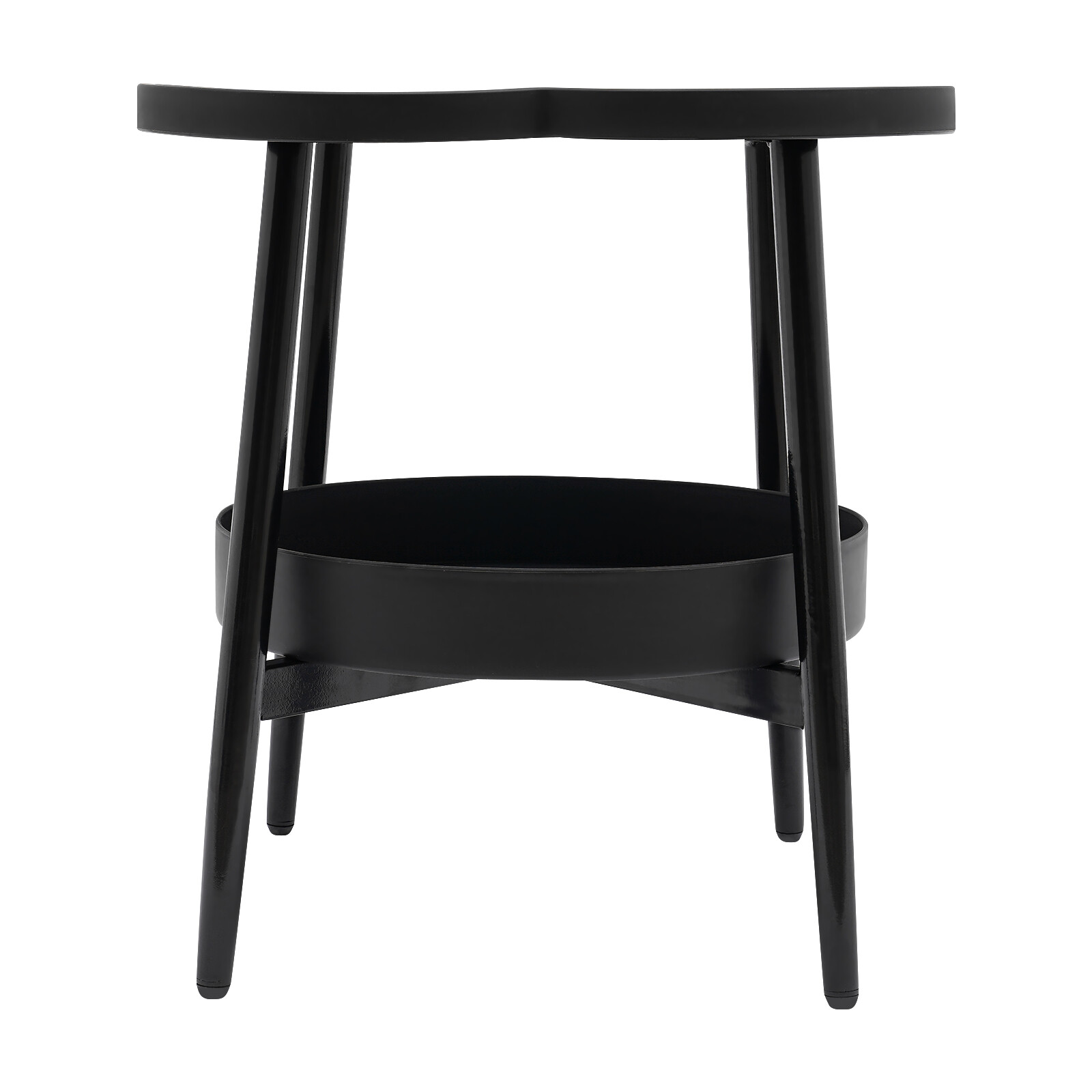 Four-leaf Clover Shape Rich Storage Space Coffee Tea Table With Non-slip?feet