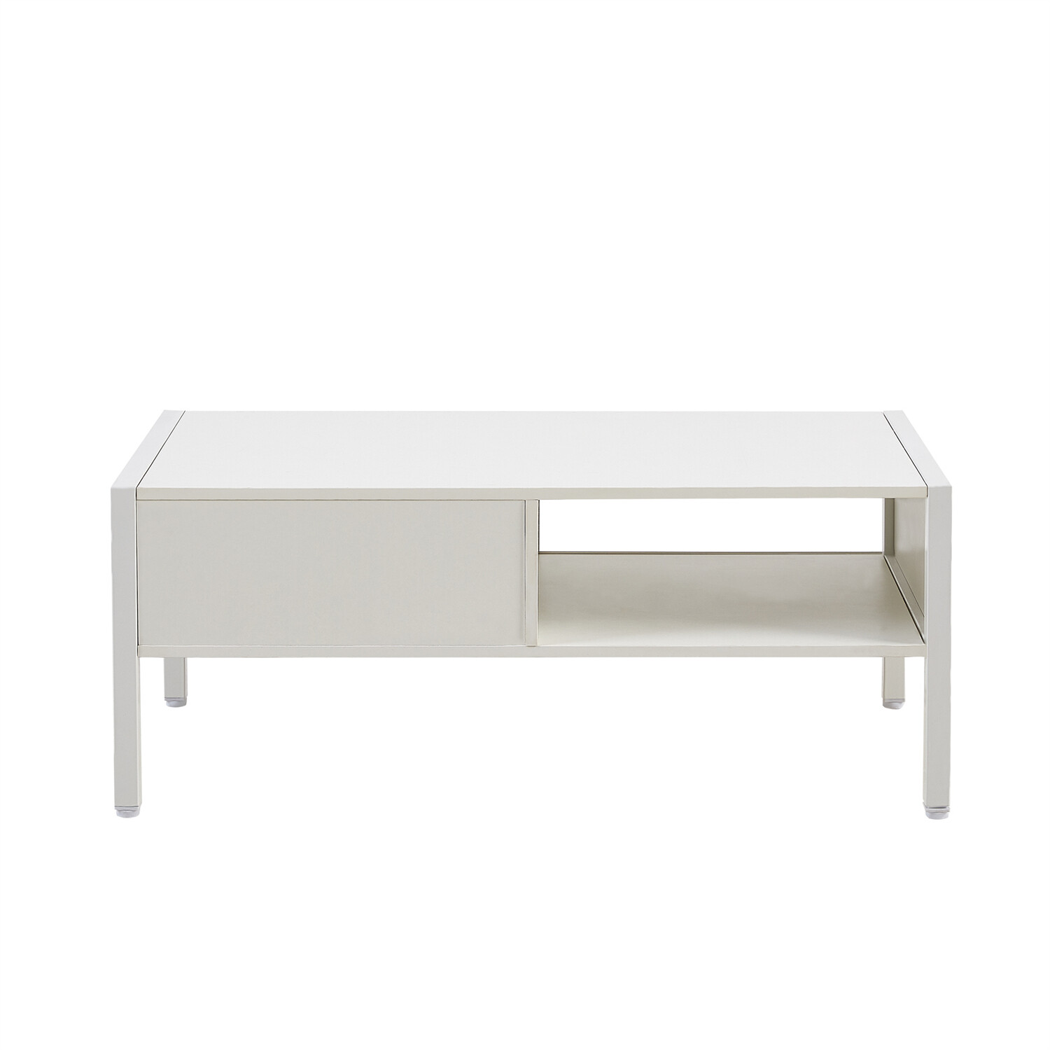 40in Coffee Table Center Cocktail Table Rattan Side End Tables for Living Room