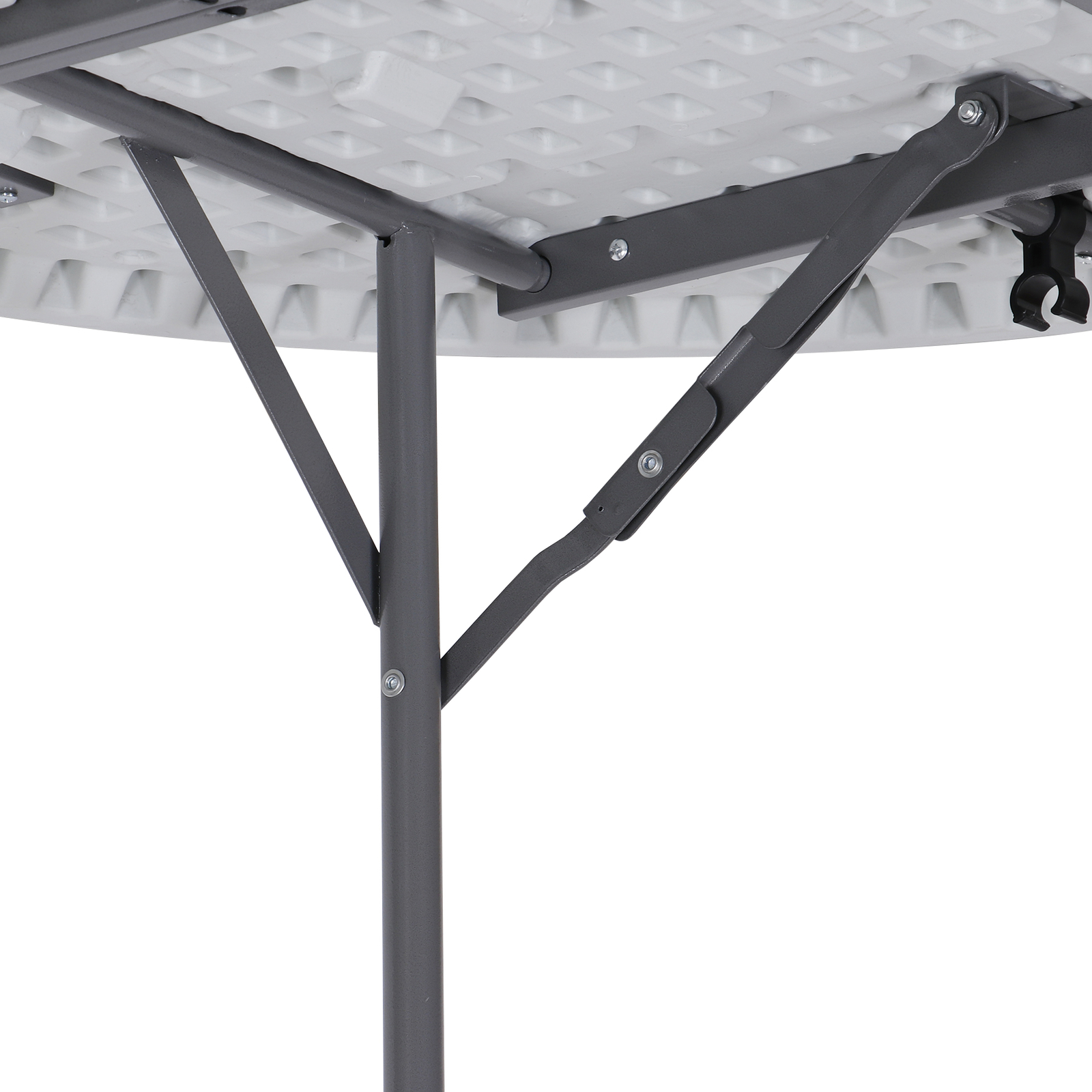 4 FT Round Folding Card Table 48″ Indoor Outdoor Portable Plastic Camping Table